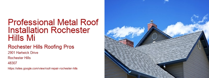 Professional Metal Roof Installation Rochester Hills Mi